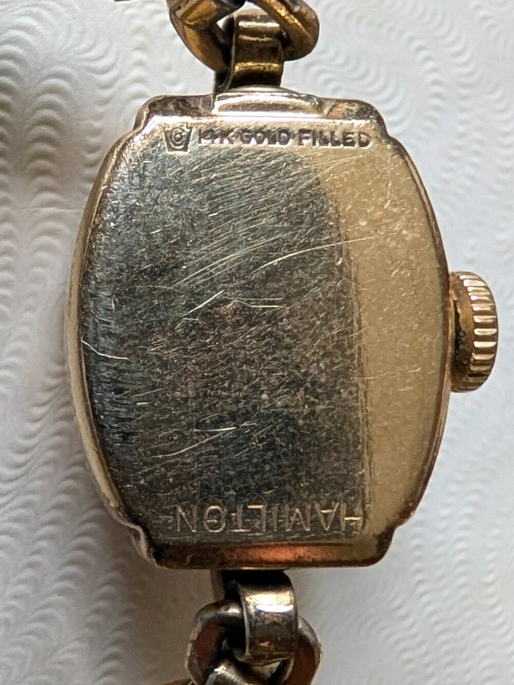 Vintage Hamilton Ladies Watch 14K Gold Filled Art Deco Mechanical Bracelet - Picture 11 of 16
